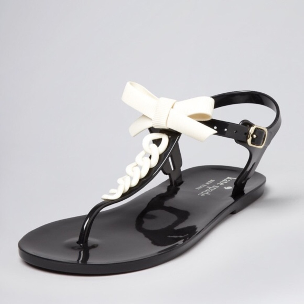 Kate Spade Farren Black & White Jelly Sandal